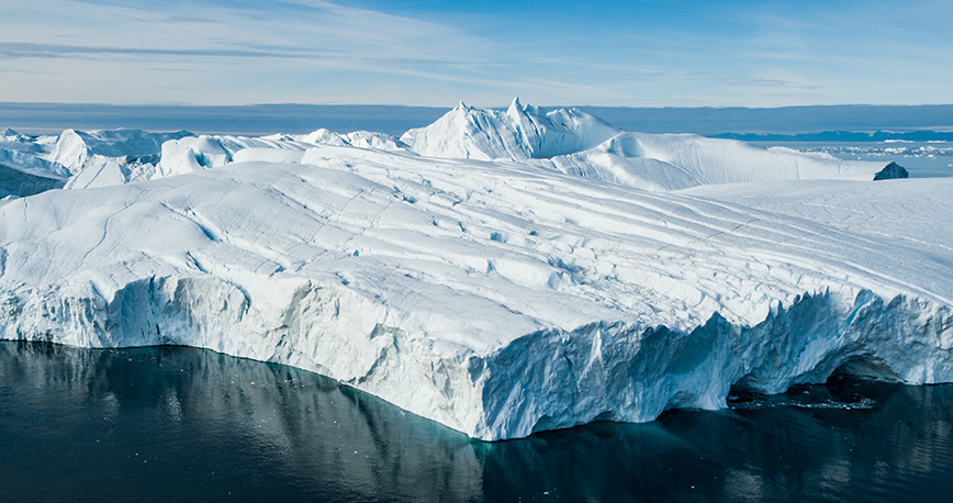 Giant iceberg in Greenland. 