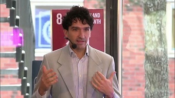 Francesco Fuso Nerini gives his keynote speech in the first day of the Africa days event