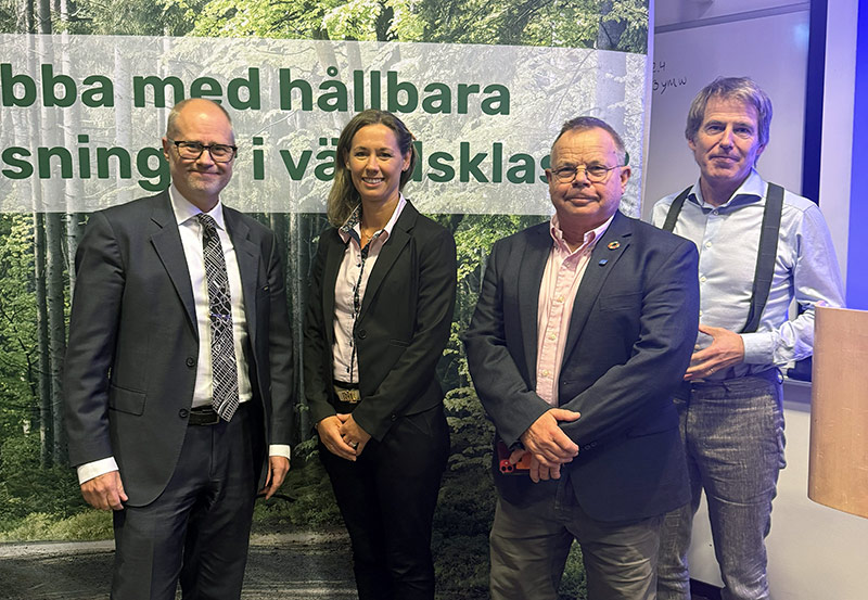 Jury members Martin Forsén, Emma Tidstrand, Per Lundqvist och Claes Hemberg.