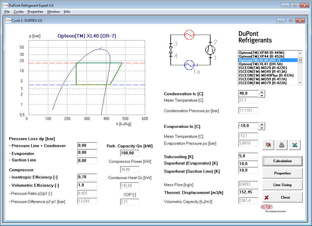 Reference Fluid Thermodynamic and Transport Properties Database (REFPROP)