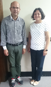 Assistant Prof Dilip Khatiwada and Professor Madhu Khanna